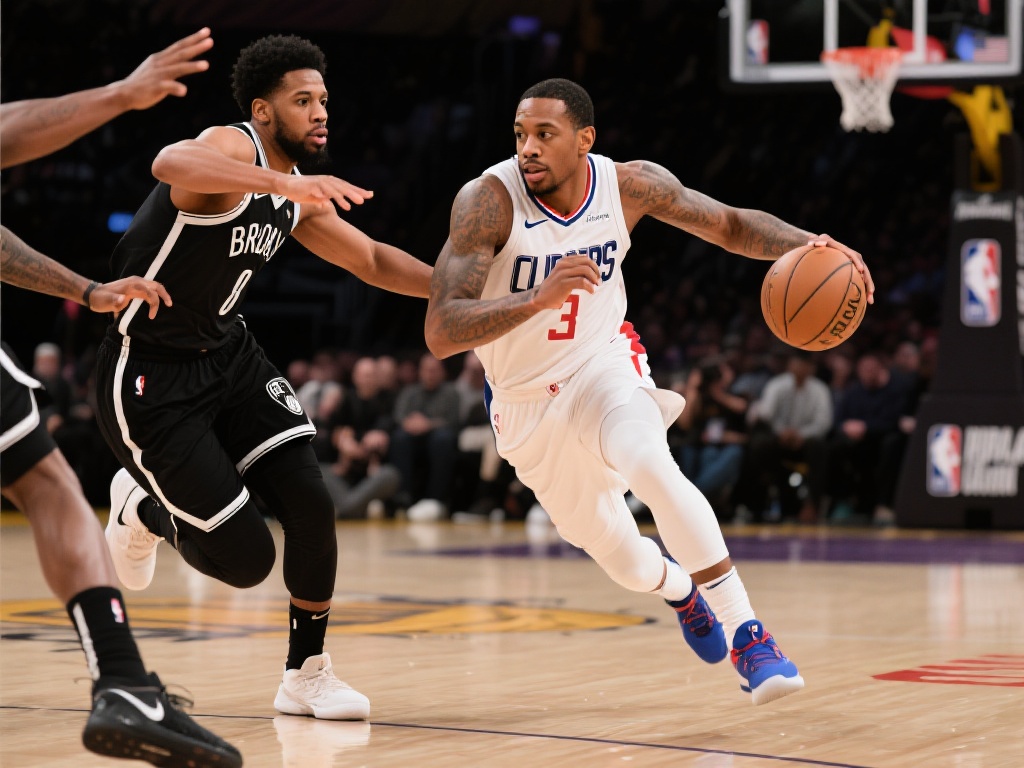 里弗斯闪电反击，无视防守强势上篮得分