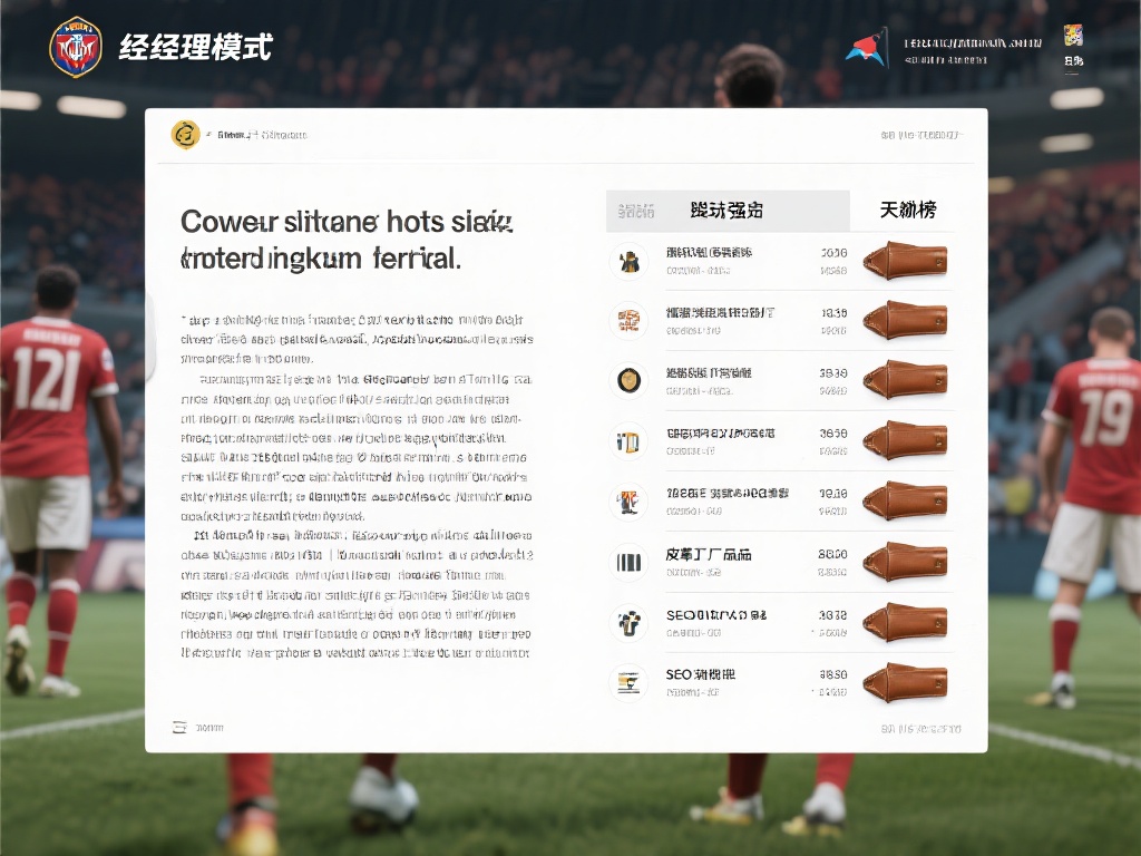 皮革厂经典出品：经理模式球员强度天梯榜2025合集